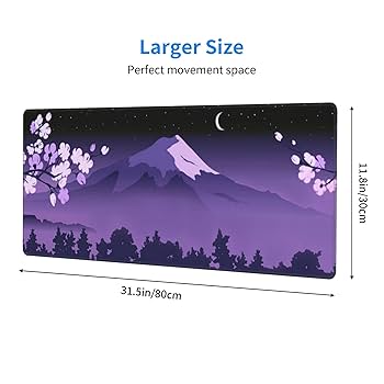 Amazon.co.jp：パープル 日本富士桜 Lサイズ マウスパッド XL